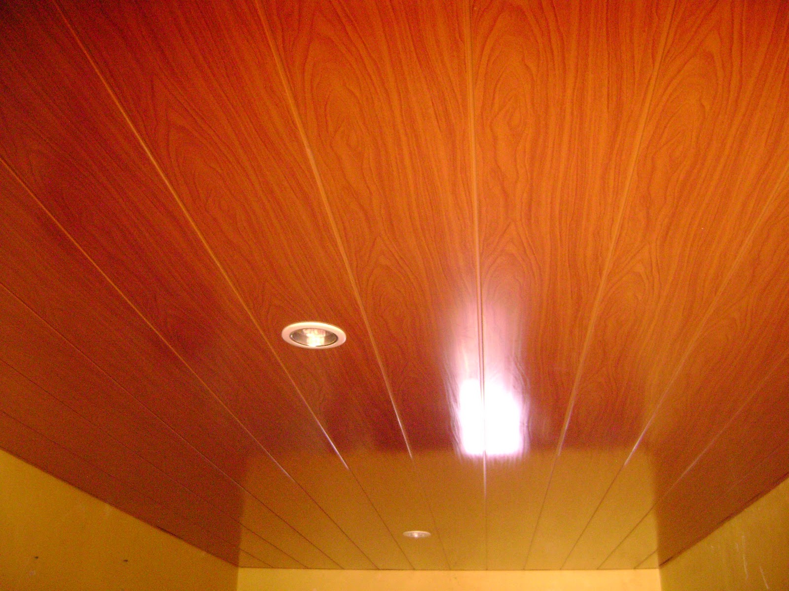 Cielo raso en Pvc tipo Madera